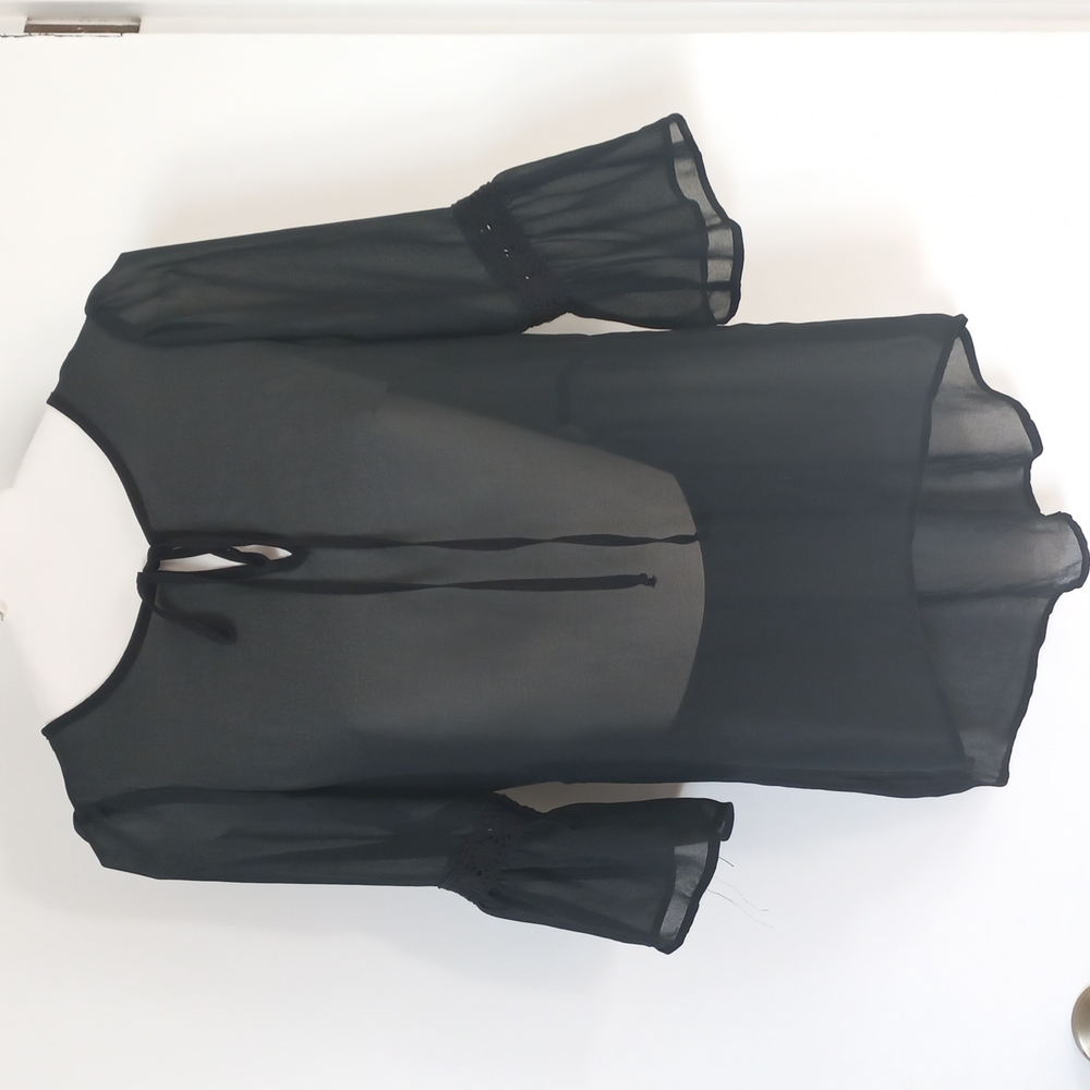 Ambiance apparel black blouse